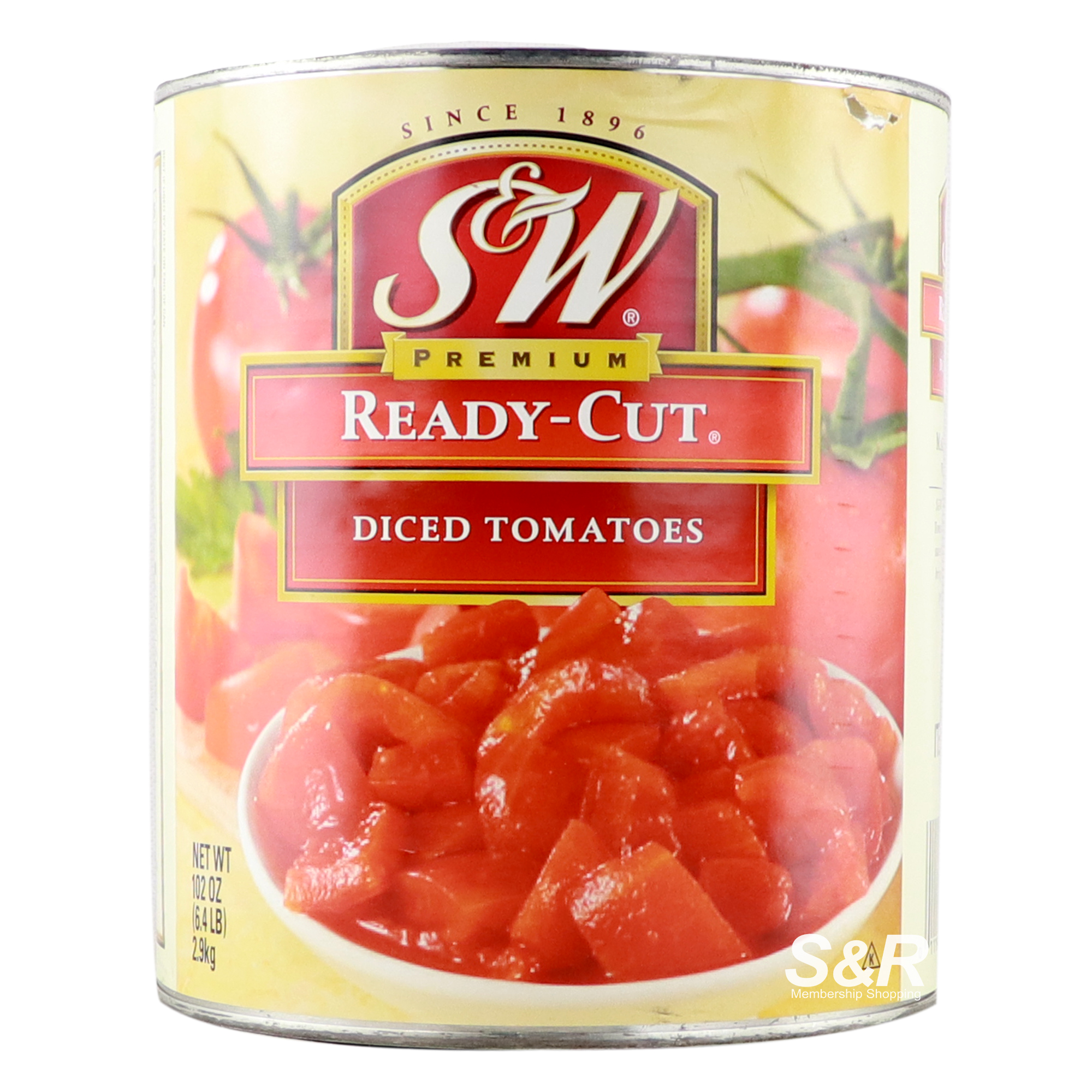 S&W Ready-Cut Diced Tomatoes 2.9kg